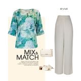  HẠNH - Áo kiểu chất liệu lụa Canvas 25417/6.67 