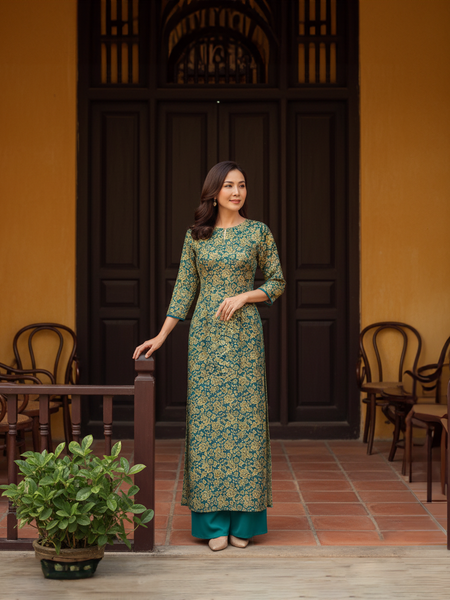  HẠNH - Áo dài chất liệu gấm 25420/5.538 