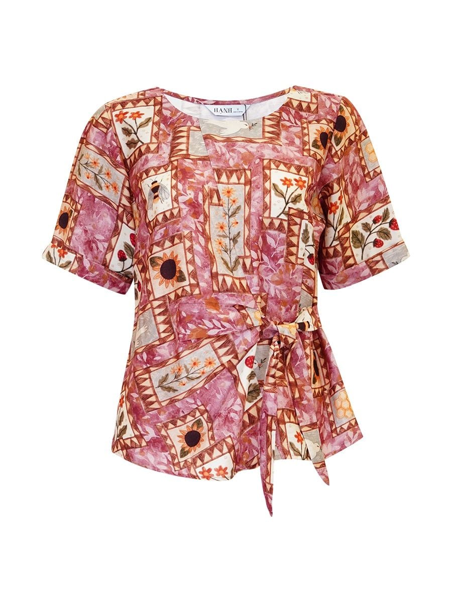  HẠNH - Áo kiểu chất liệu cotton 25426/6.12 