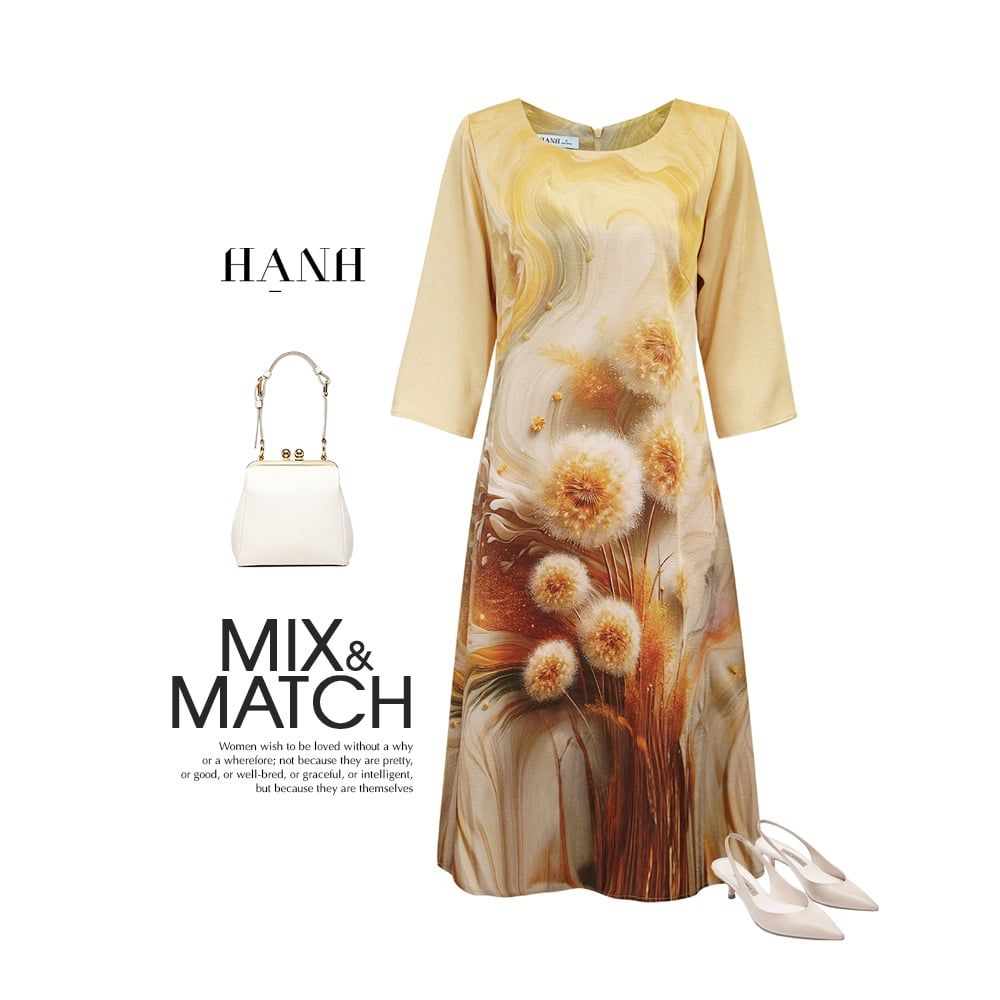  HẠNH - Đầm kiểu chất liệu lụa Tô Châu 2604/4.526 