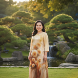  HẠNH - Đầm kiểu chất liệu lụa Tô Châu 2604/4.526 