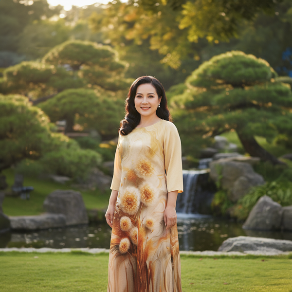  HẠNH - Đầm kiểu chất liệu lụa Tô Châu 2604/4.526 