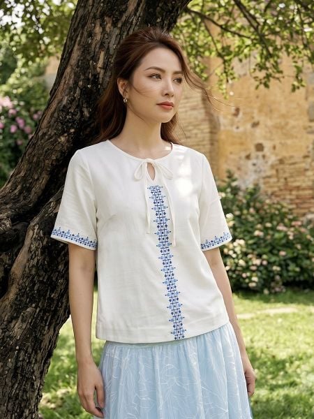  HẠNH-Áo Kiểu NT Chất Liệu Linen 26404/6.304 