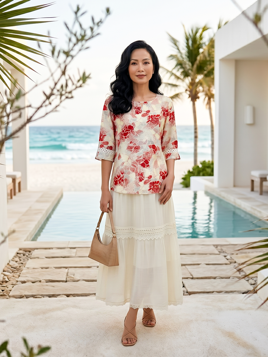  HẠNH-Áo kiểu chất liệu linen 26405/6.159 