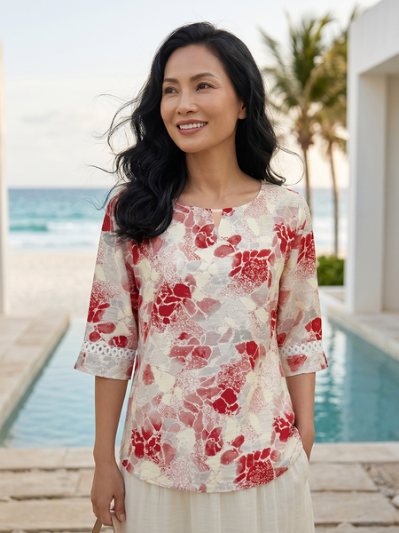  HẠNH-Áo kiểu chất liệu linen 26405/6.159 