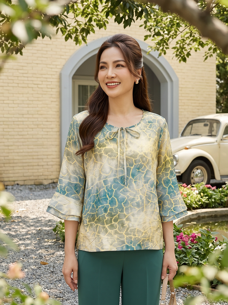  HẠNH-Áo Kiểu TL Chất Liệu Linen 26407/6.183 