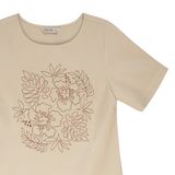  Hạnh Bộ quần thêu hoa hòa quyện lá,  tay ngắn 3413/5.148 