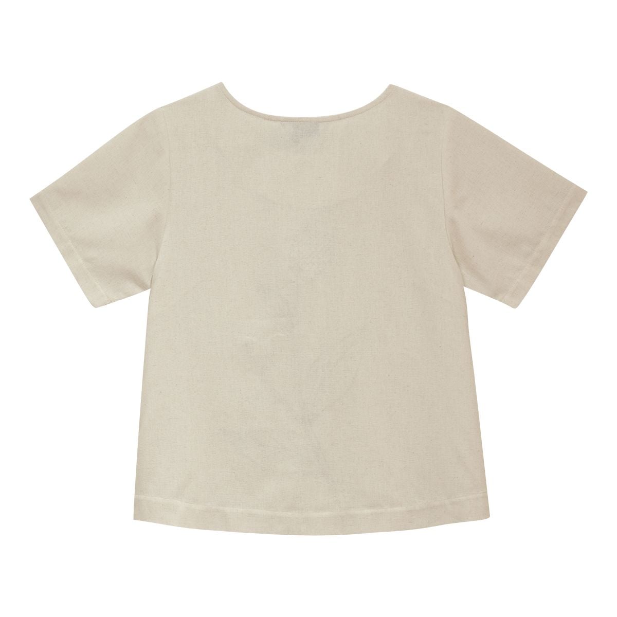  Hạnh - Áo kiểu trung niên cổ tròn tay ngắn chất liệu linen thêu họa tiết 3413/5.285 