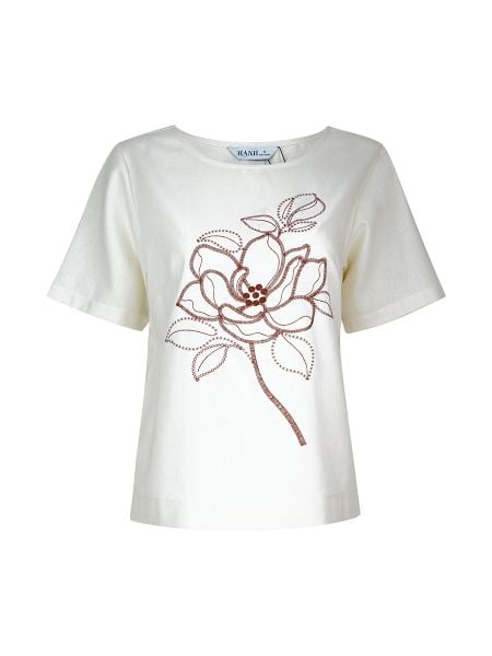  HẠNH - Bộ quần dài cổ tròn tay ngắn chất liệu linen thêu họa tiết 3413/5.454 