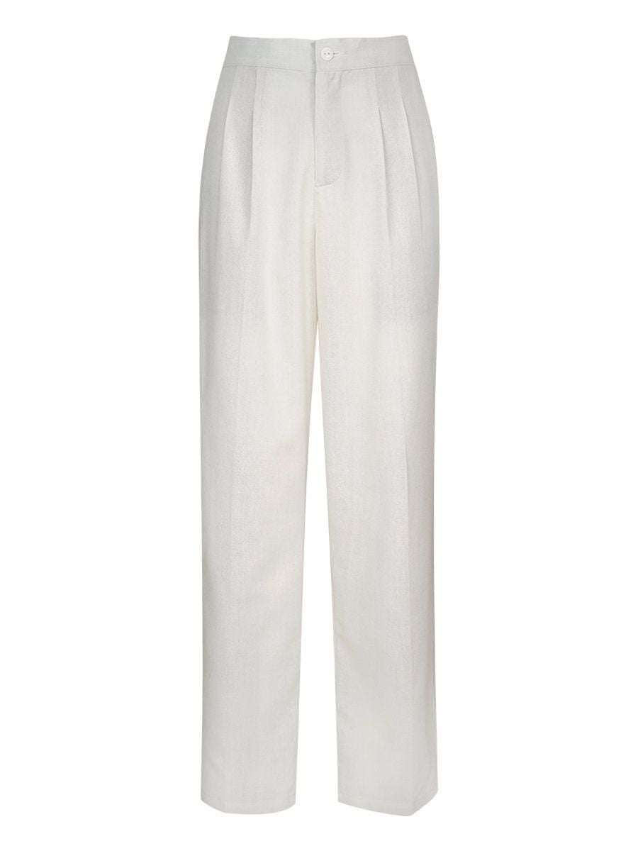  HẠNH - Bộ quần dài cổ tròn tay ngắn chất liệu linen thêu họa tiết 3413/5.454 