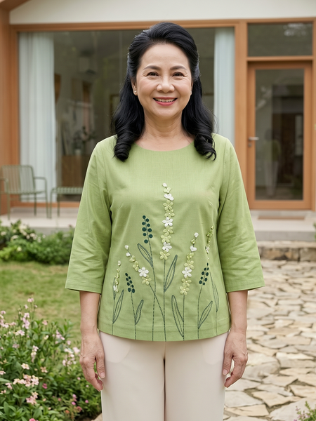  HẠNH-Áo Kiểu TL Chất Liệu Linen 3413/5.571 