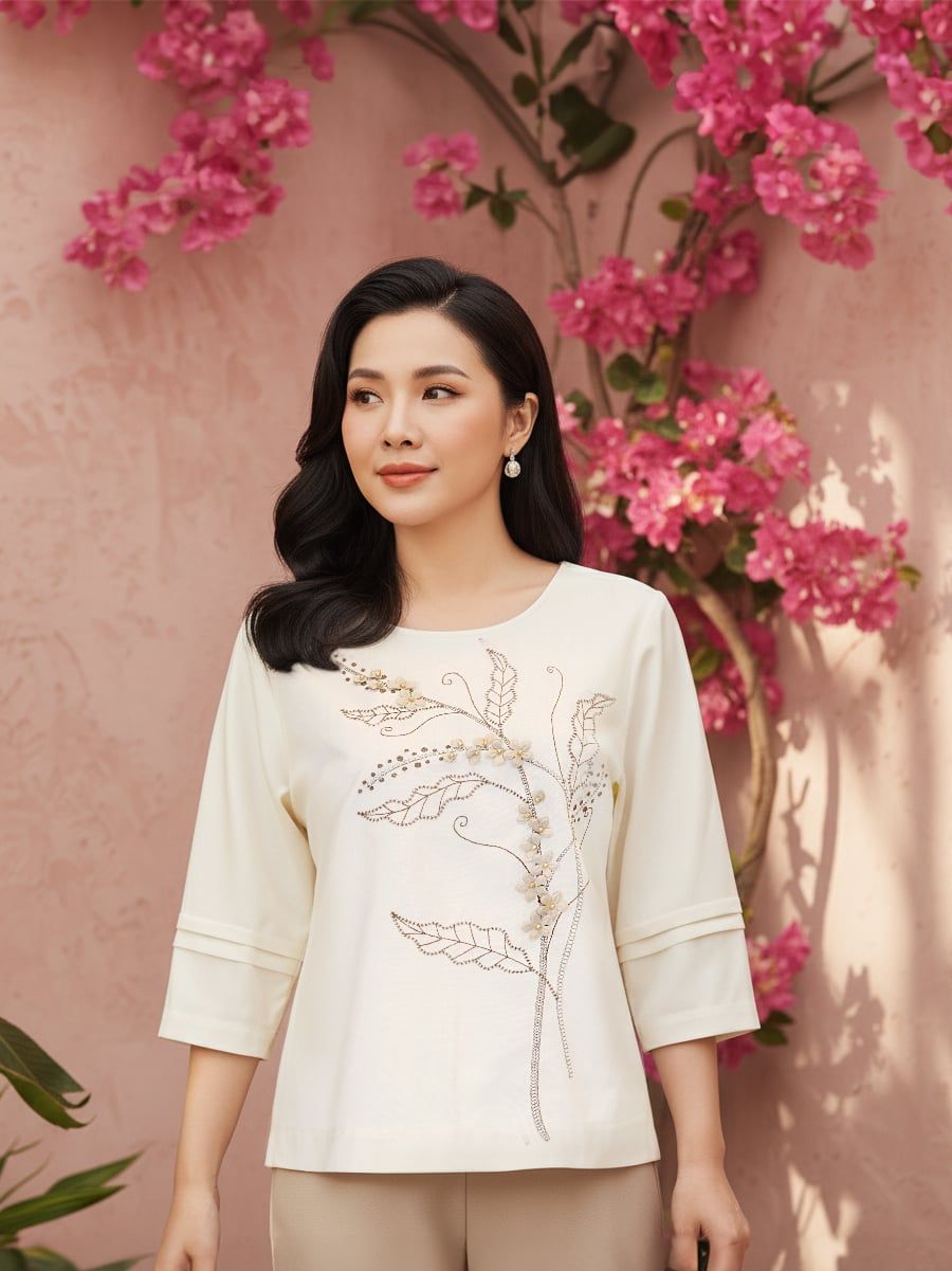  HẠNH - Áo kiểu chất liệu linen 3413/6.13 