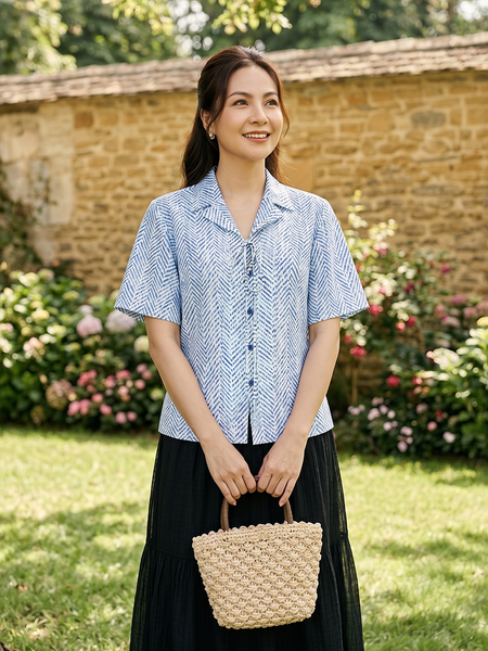  HẠNH-Áo Kiểu NT Chất Liệu Linen 3416/6.135 