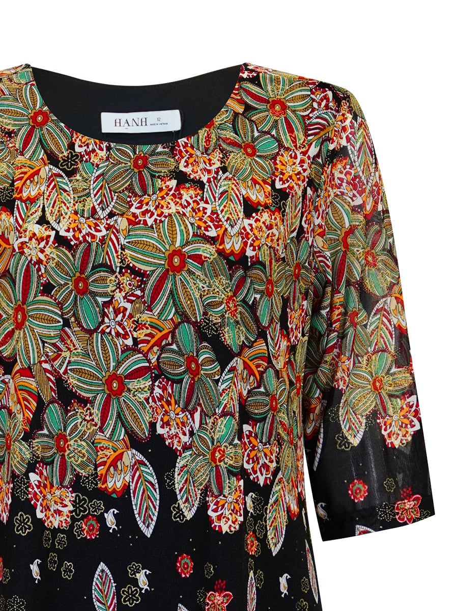  HẠNH - Đầm kiểu chất liệu thun lưới 3629/5.501 