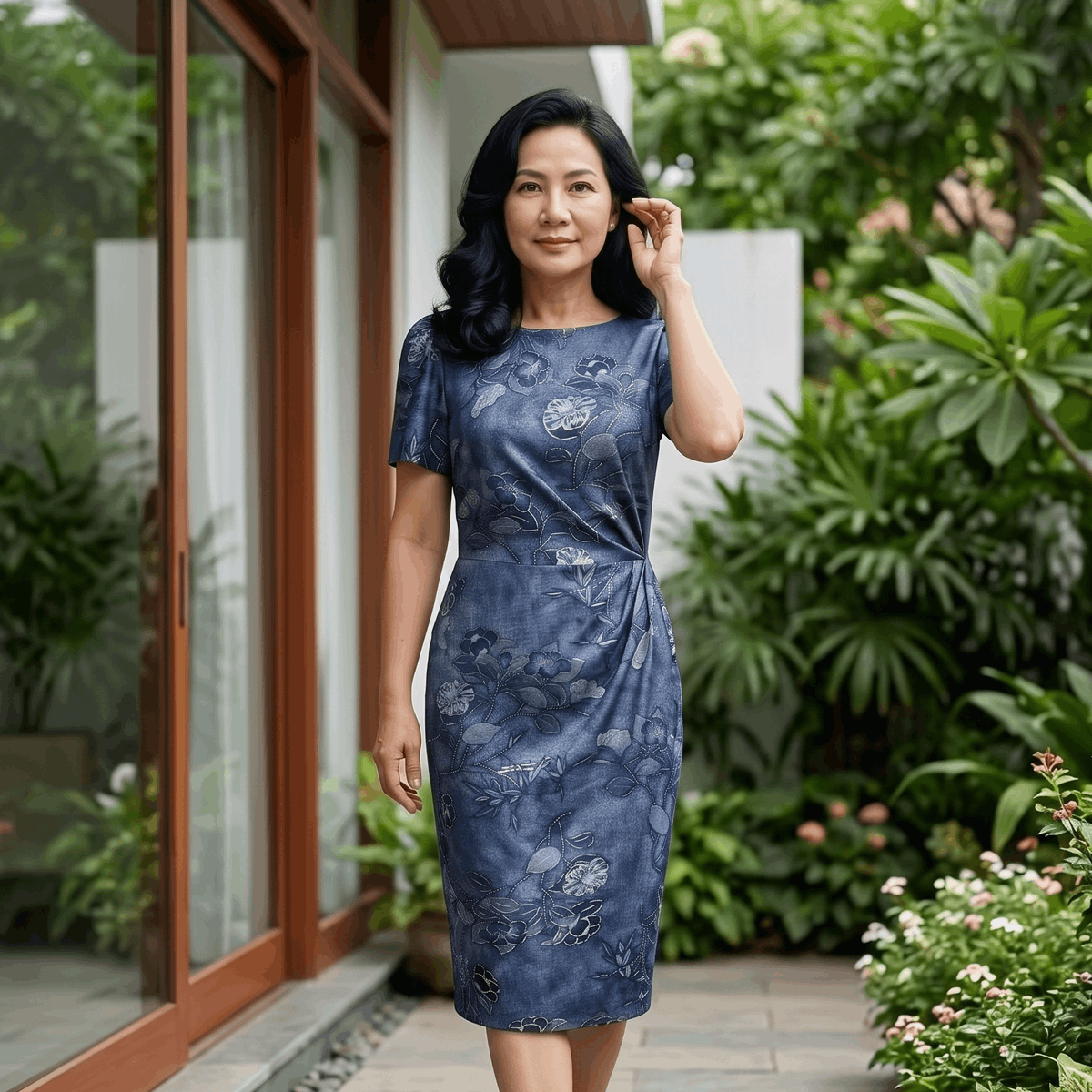  HẠNH-Đầm Kiểu NT Chất Liệu Thun Nhũ 2 Da 3633/5.363 
