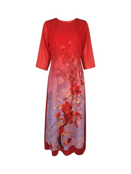  HẠNH - Đầm áo dài chất liệu voan 3638/5.25 