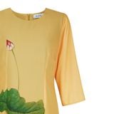  HẠNH - Đầm áo dài cổ tròn tay lỡ chất liệu voan in họa  3638/5.423 