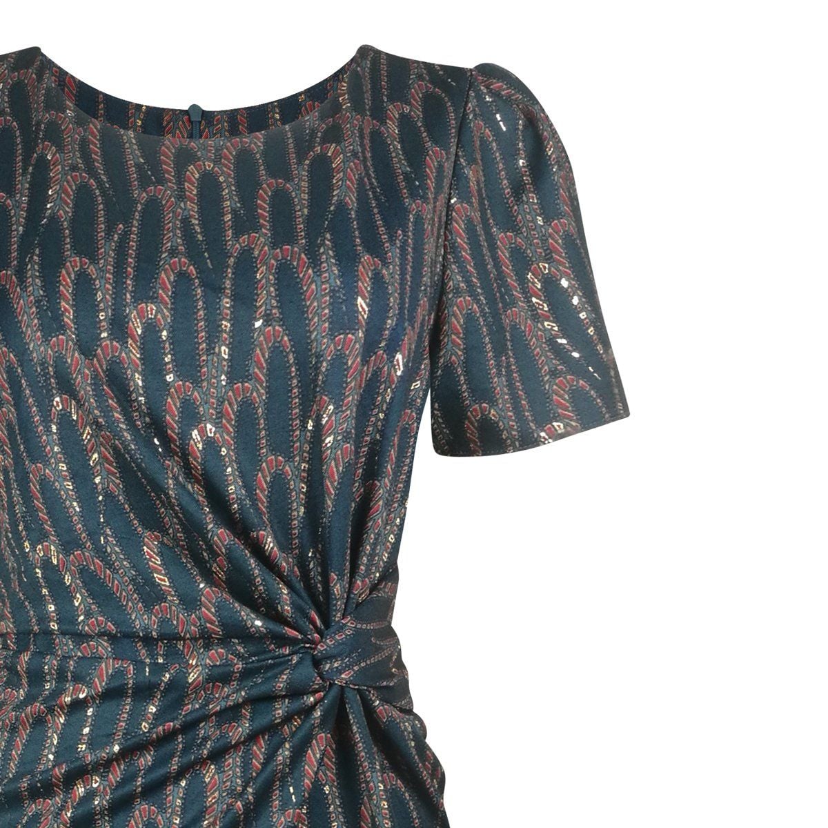  HẠNH - Đầm kiểu trung niên cổ tròn nhún eo chất liệu thun cotton 3649/4.363 