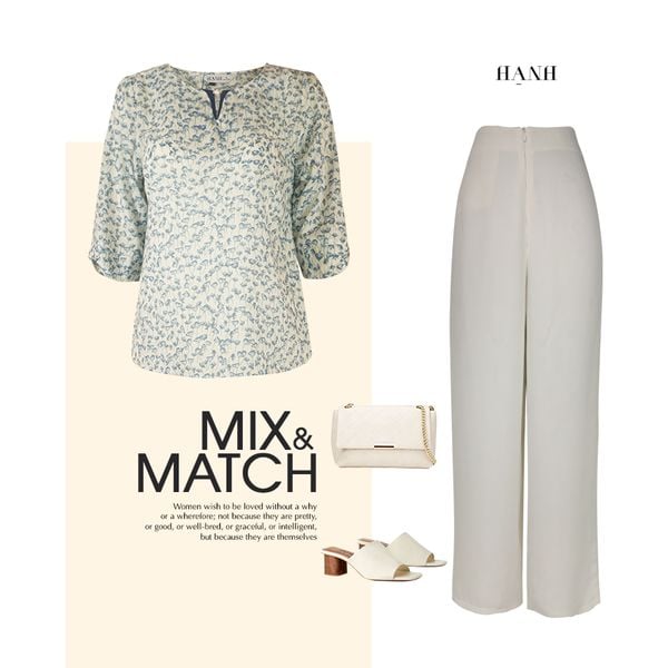  Hạnh áo cổ xẻ V viền kết hạt, vạt trước bo tròn, tay ngắn cách điệu 4428/5.156 