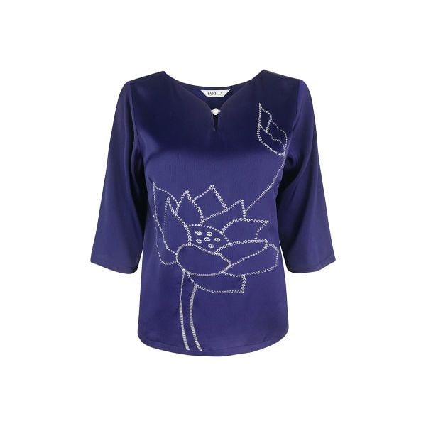  HẠNH - Áo kiểu chất liệu lụa vân sóng 4430/4.624 