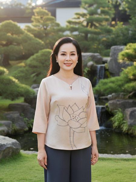  HẠNH - Áo kiểu chất liệu lụa cavan 4430/4.625 