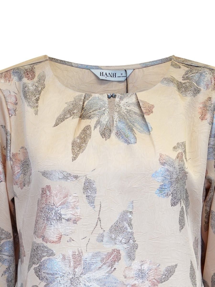  HẠNH - Áo kiểu chất liệu lụa nhũ sắc 4433/5.495 