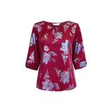  HẠNH - Áo kiểu cổ tròn đíng ngọc trai chất liệu lụa canvan 4433/5.529 