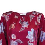  HẠNH - Áo kiểu cổ tròn đíng ngọc trai chất liệu lụa canvan 4433/5.529 