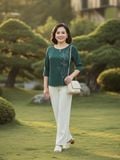  HẠNH - Áo kiểu chất liệu lụa vân sóng 4434/4.622 