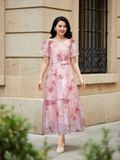  HẠNH - Đầm kiểu chất liệu tơ dập 4620/5.449 