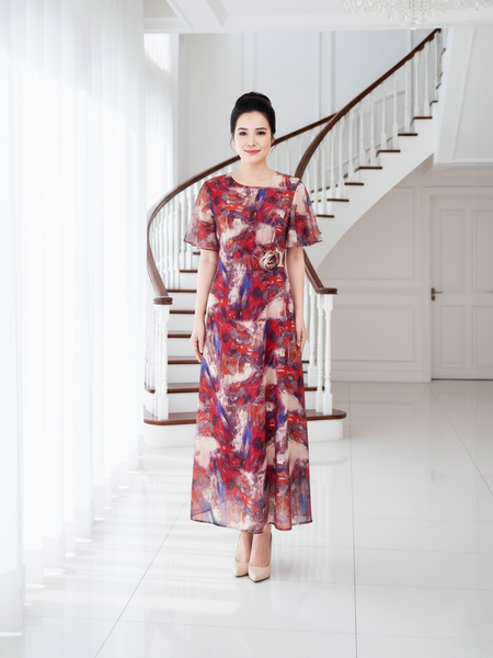  HẠNH - Đầm kiểu chất liệu lưới nhũ 4630/5.341 