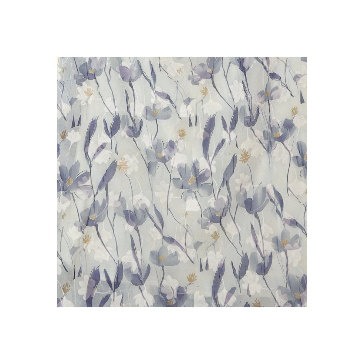  Hạnh - Đầm suông cổ tròn tay ngắn chất liệu voan tơ dập in họa tiết 5606/5.375 