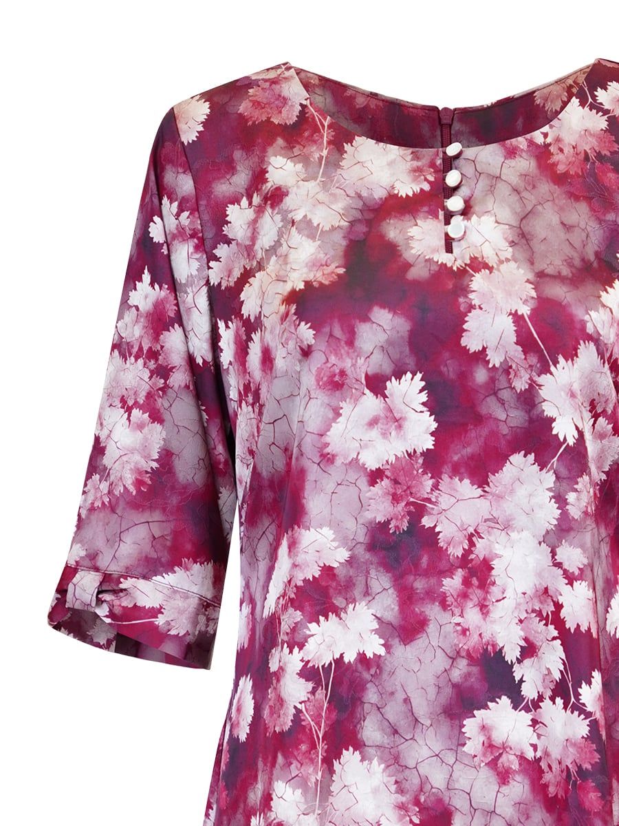  HẠNH - Đầm kiểu chất liệu lụa mẫu đơn 5609/5.482 