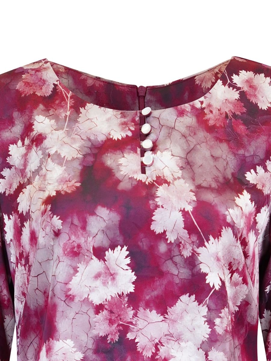  HẠNH - Đầm kiểu chất liệu lụa mẫu đơn 5609/5.482 