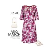  HẠNH - Đầm kiểu chất liệu lụa mẫu đơn 5609/5.482 