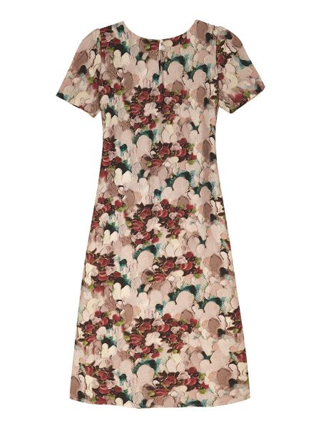  Hạnh - Đầm suông cổ tròn eo thắt nơ chất liệu cotton in hoạ tiết 5612/5.353 