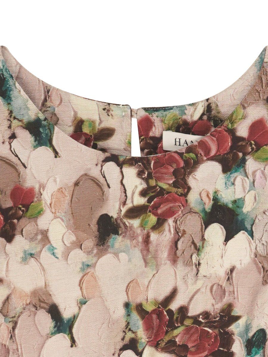  Hạnh - Đầm suông cổ tròn eo thắt nơ chất liệu cotton in hoạ tiết 5612/5.353 