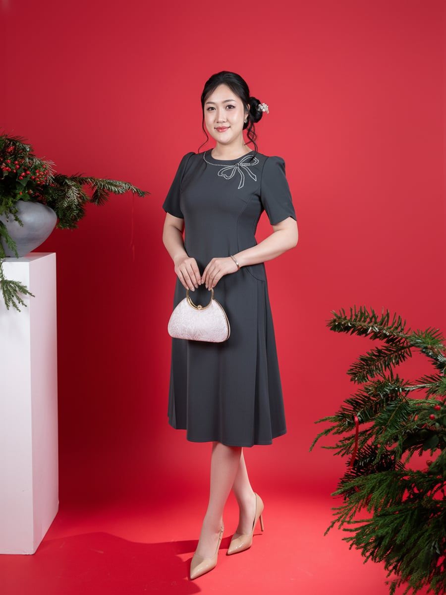  HẠNH - Đầm kiểu chất liệu Carolan 5619/5.447 