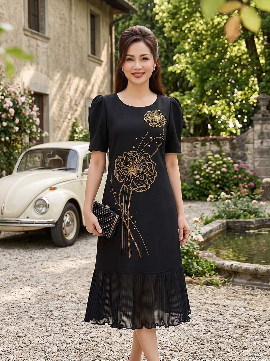 HẠNH-Đầm Kiểu NT Chất Liệu Carolan 6603/6.70 