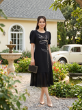  HẠNH - Đầm kiểu chất liệu Carolan 6603/6.71 
