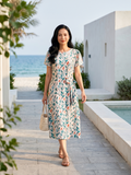  HẠNH- Đầm kiểu chất liệu cotton 6608/6.127 