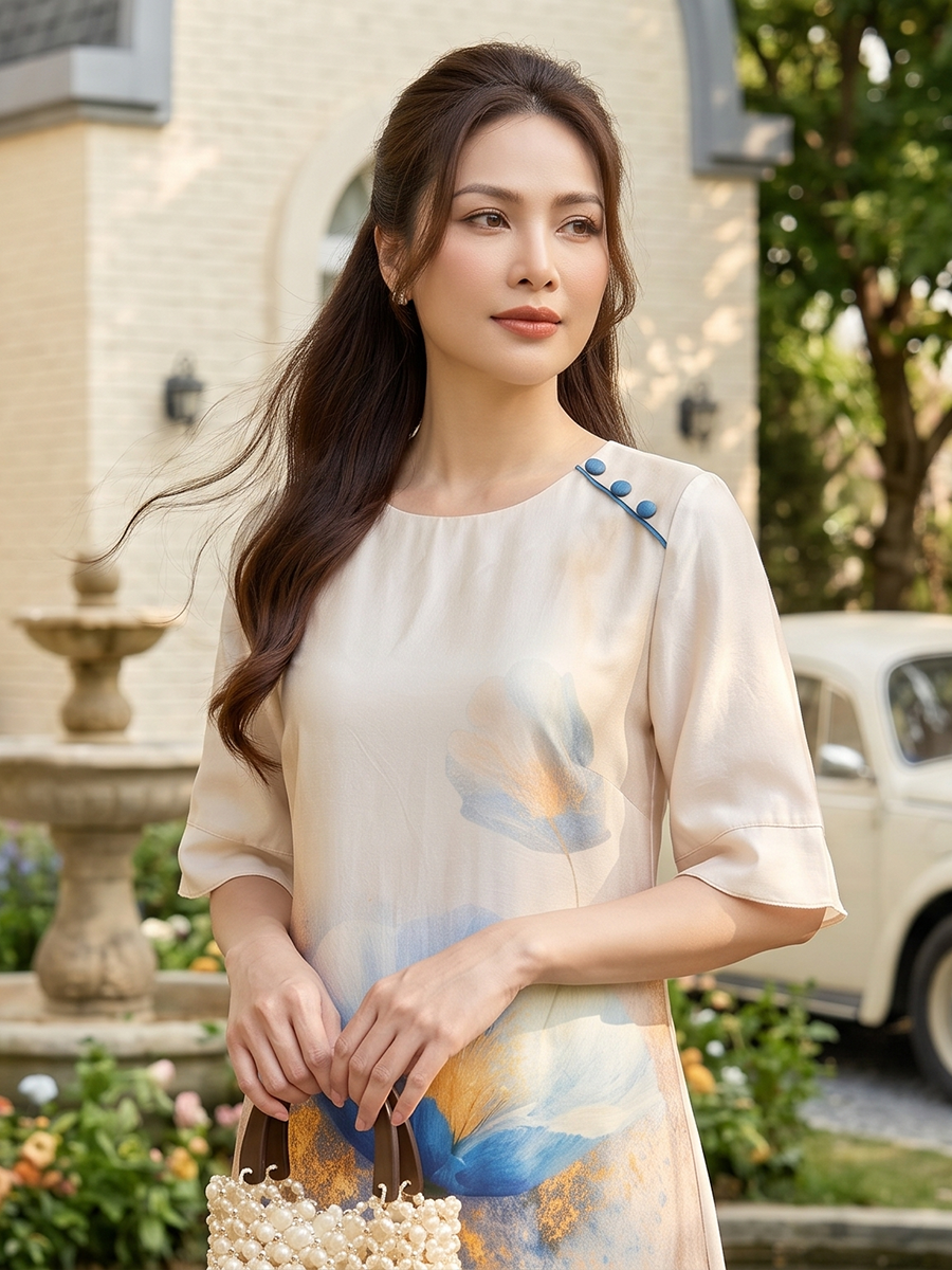  HẠNH-Đầm Kiểu NT Chất Liệu Cavat- 6610/6.139 