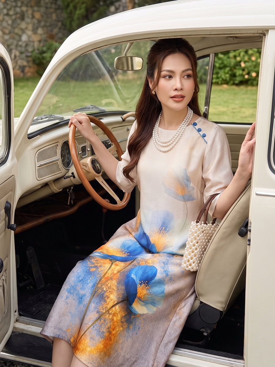  HẠNH-Đầm Kiểu NT Chất Liệu Cavat- 6610/6.139 