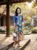  HẠNH-Đầm Kiểu NT Chất Liệu Cavat 6610/6.140 