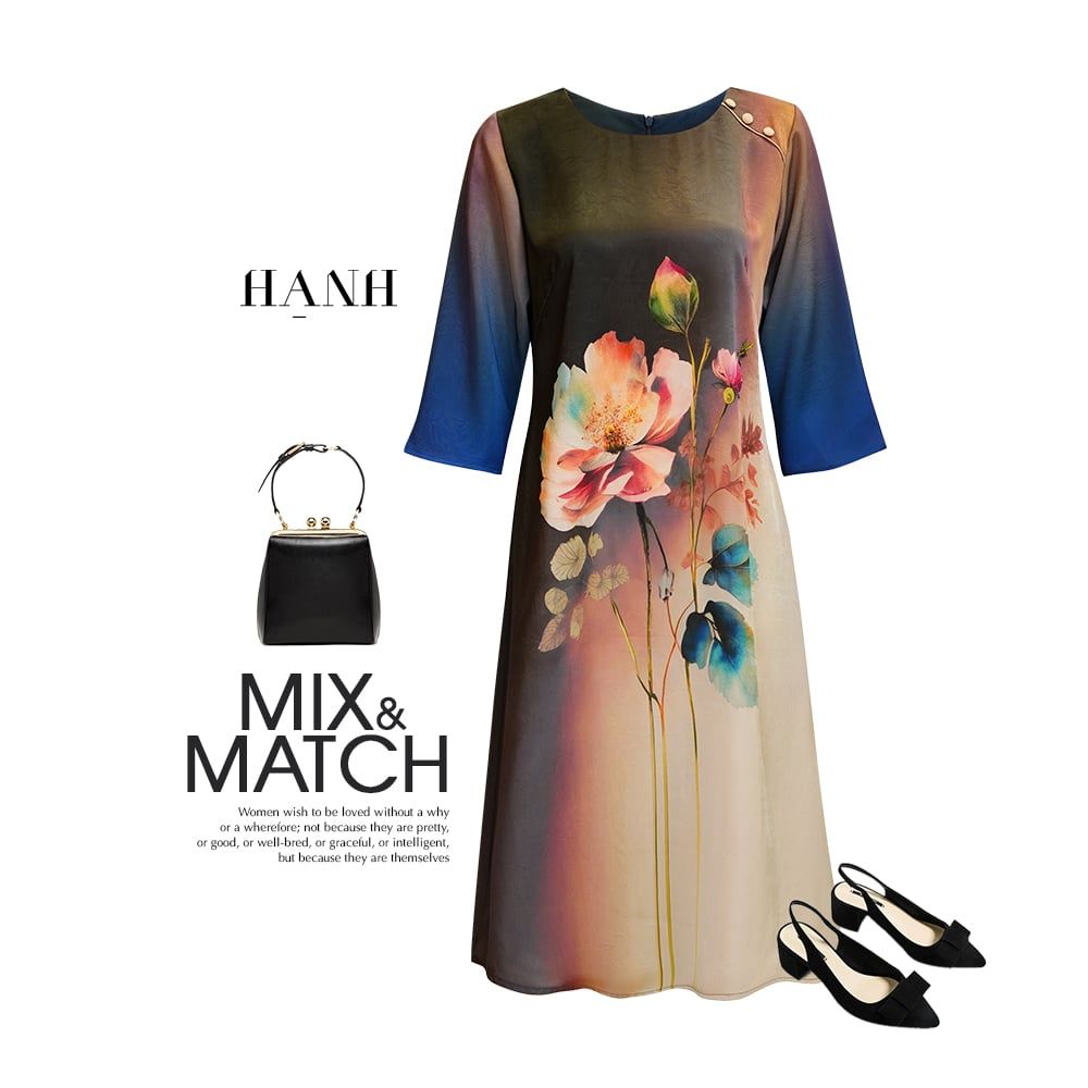  HẠNH-Đầm kiểu chất liệu lụa cavan 6610/6.155 