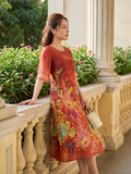  HANH-Đầm Kiểu NT Chất Liệu Cavat 6610/6.166 