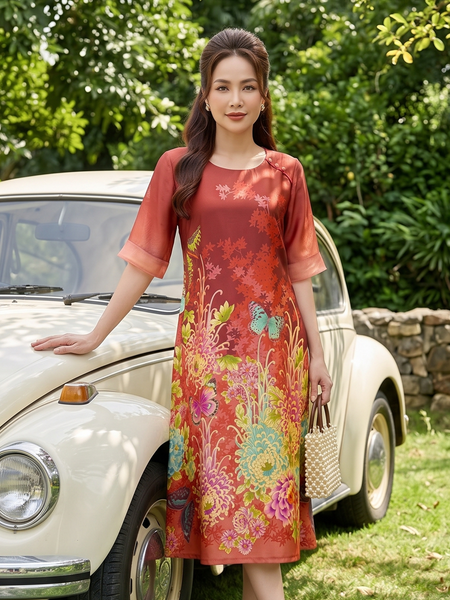  HANH-Đầm Kiểu NT Chất Liệu Cavat 6610/6.166 