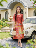  HANH-Đầm Kiểu NT Chất Liệu Cavat 6610/6.166 