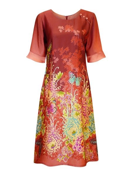 HANH-Đầm Kiểu NT Chất Liệu Cavat 6610/6.166 