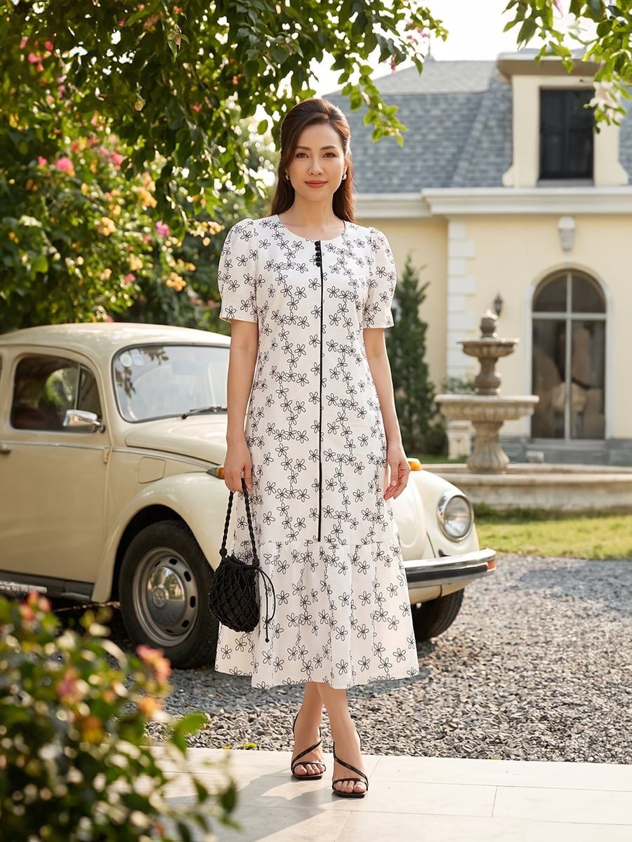  HẠNH-Đầm Kiểu NT Chất Liệu Linen 6615/6.207 